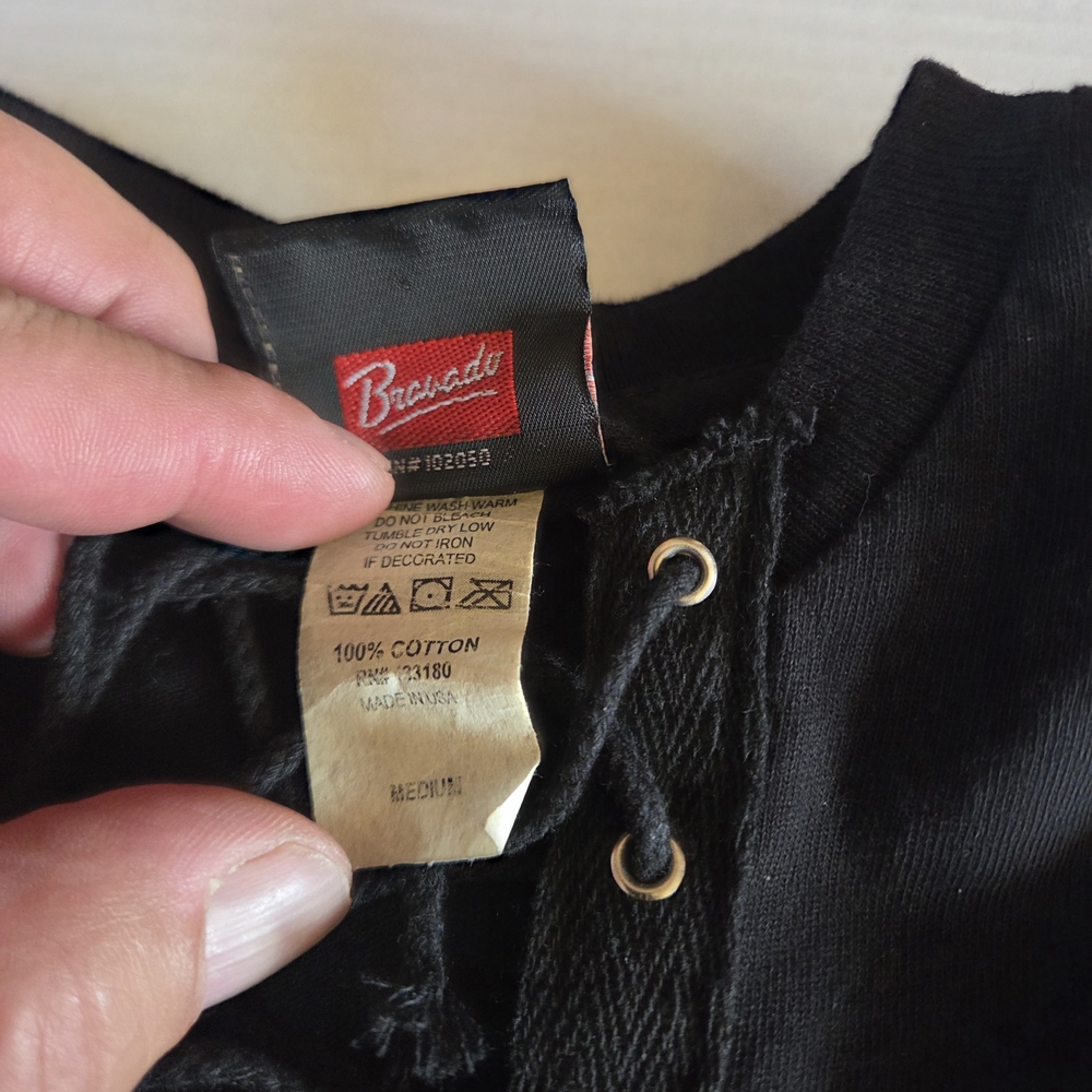 Harley-Davidson Bravado Black Lace-Up Womens Tee - Picture 4 of 8